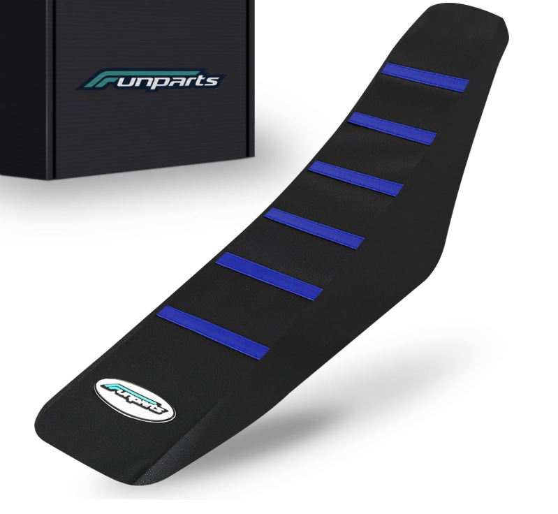 Funparts Dirt Bike Seat Cover Soft Universal for Tuttio Soleil 01 YZ TTR CRF KX KLX SSR XR CR PW DRZ RMZ 125 150 250 300 450 Dirt Pit Bike Motorcycle Enduro Blue