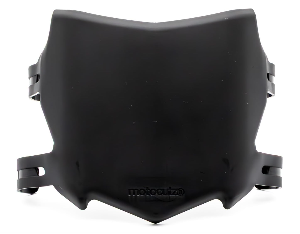 black REAL moto cuts plate