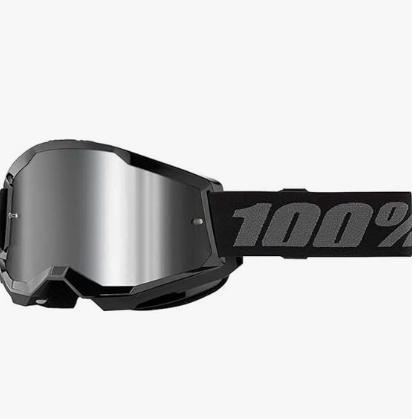 100% STRATA 2 Goggles - Sports Goggles for Motocross & Mountain Biking - Eyewear for Bike Riders - Motocross Eyewear for Men