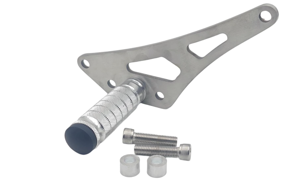 FMO EBPA Light Bee 304 Stainless Steel Foot Lock (One Side) Fit SurRon Light Bee X/Light Bee L1e Motorcycle Footrest (Silver pedal)
