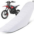 Electric Dirt Bike Seat Cover for Yozma In 10 E-Bike Non-Slip Soft Cushion White