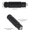2pcs Electric Dirt Bike Foot Pegs, Cylindrical Design Motorcycle Pedals with Anti-Slip Wave Pattern Parts for Ebike Dirt Bikes Scooter Road Bicycle Kart (Black)