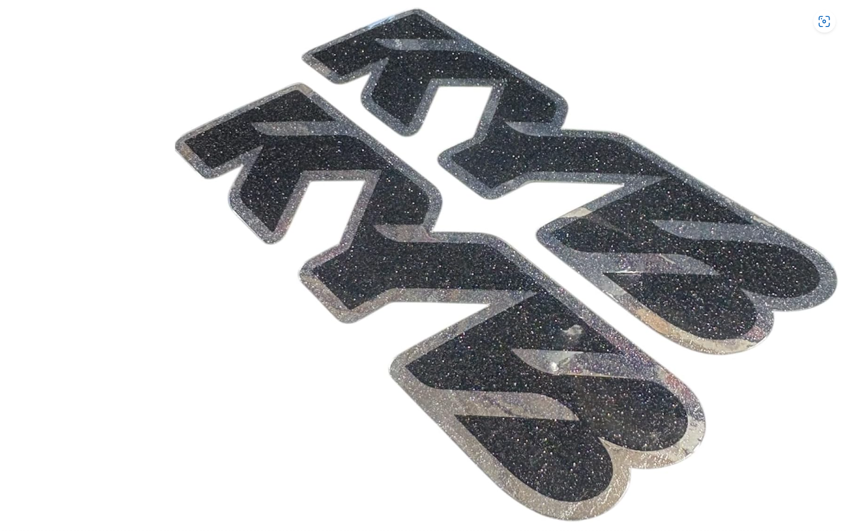 KYB Fork Stickers for emotos Chrome Apollo Silver